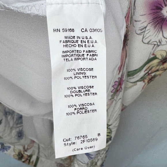 NWOT Fifteen Twenty Floral Long Sleeve Dress with Pockets - Picture 7 of 7